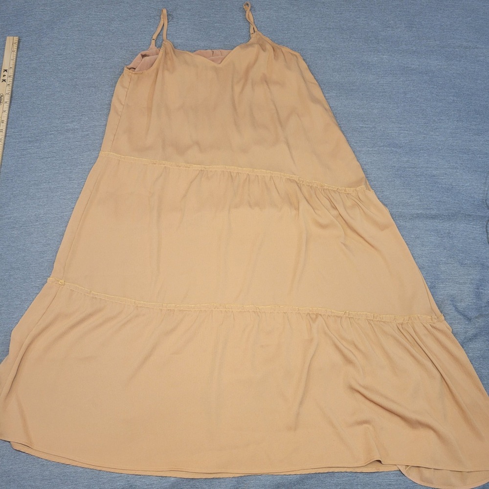Wishlist Apparel Terracotta Tiered Maxi Dress Womens M/L Adjustable Strap Boho